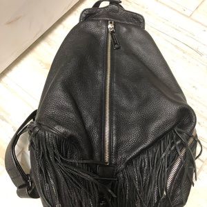 Rebecca Minkoff leather backpack with fringe